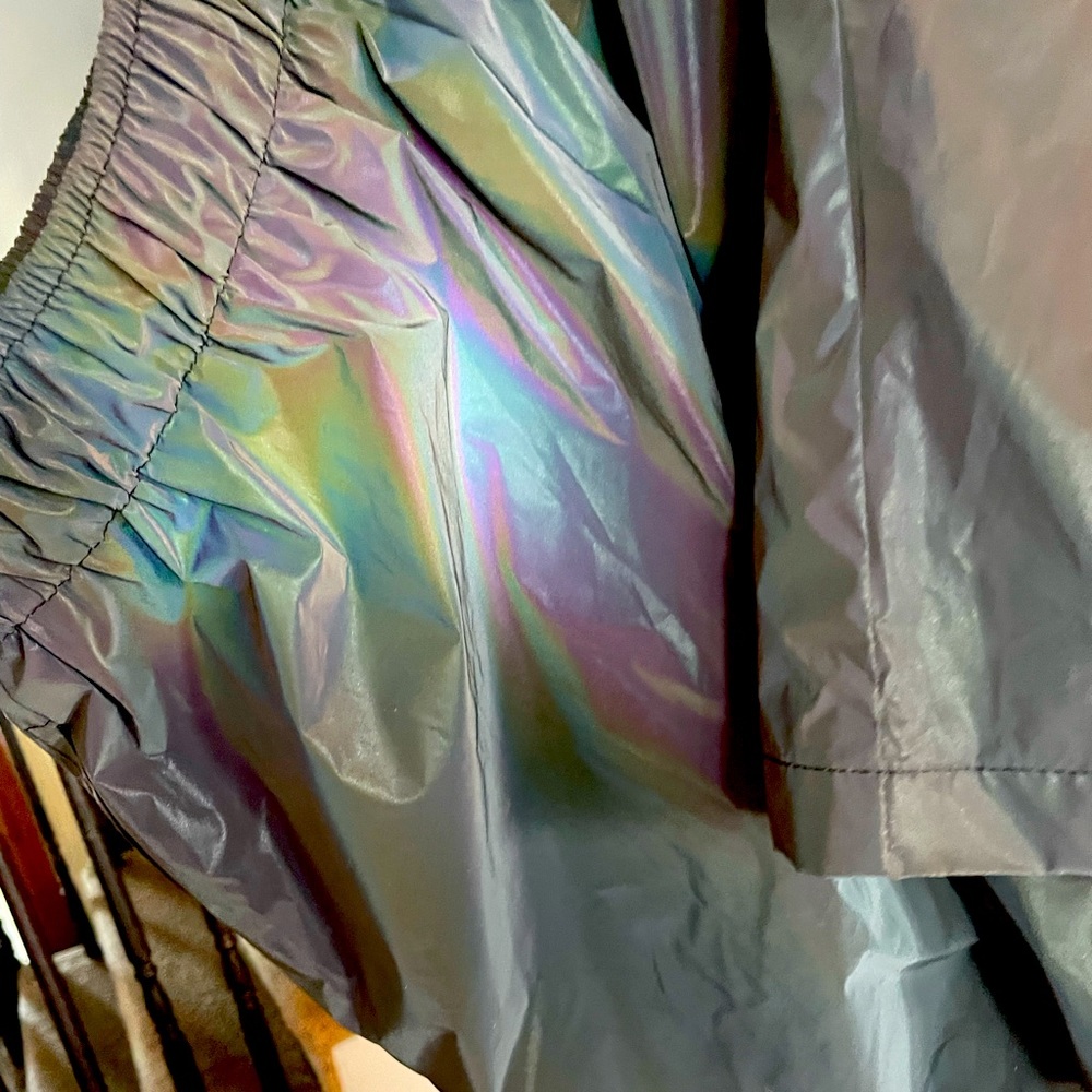 KILLER IRIDESCENT RAINBOW SHINE BOARD SHORTS SWIM WATER BEACH STRETCH 30-34” W